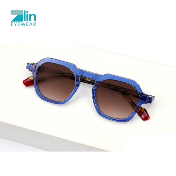 Zlin Eyewear 2025 New Custom Model High Quality Acetate SunGlasses Fashionable Style New Design Factory Wholesale