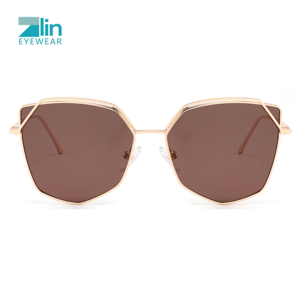 Zlin Eyewear 2025 Luxury Designer Fashion Sun Glasses Women Brand Custom Logo Metal Frames Polarized Sunglasses