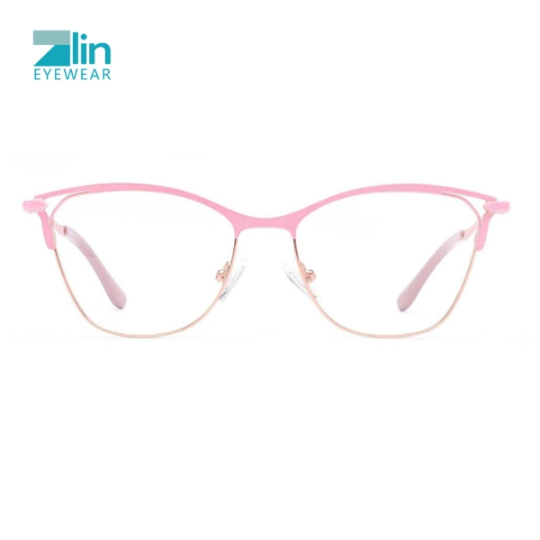 Zlin Eyewear New Arrival Photochromic Optical Frame Women Metal Fashion Color Changing Glasses Frame