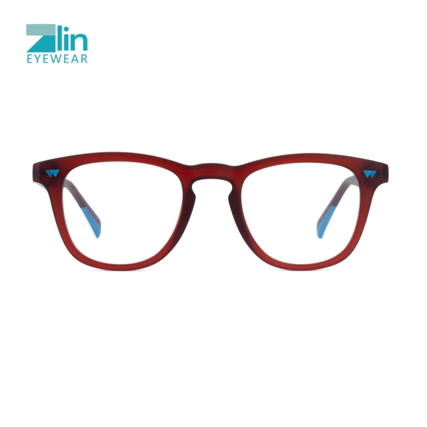 Zlin Eyewear Wholesale Flexible Tr90 Round Custom Logo Brand Copy Eyewear Round Unisex Eyeglasses Frames
